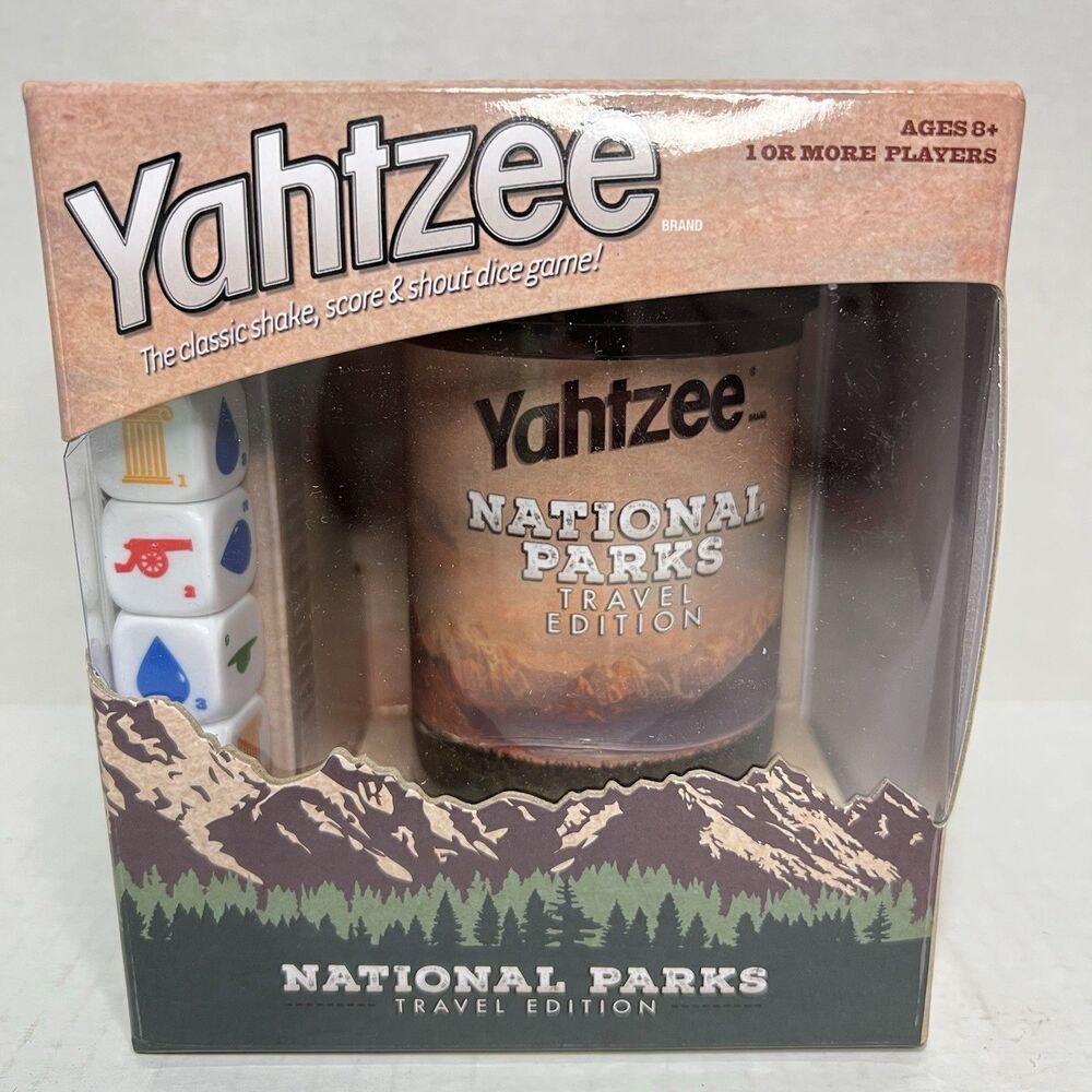 YAHTZEE National Parks Travel Edition Dice Game NEW HASBRO usaopoly